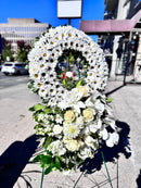White Tribute Wreath