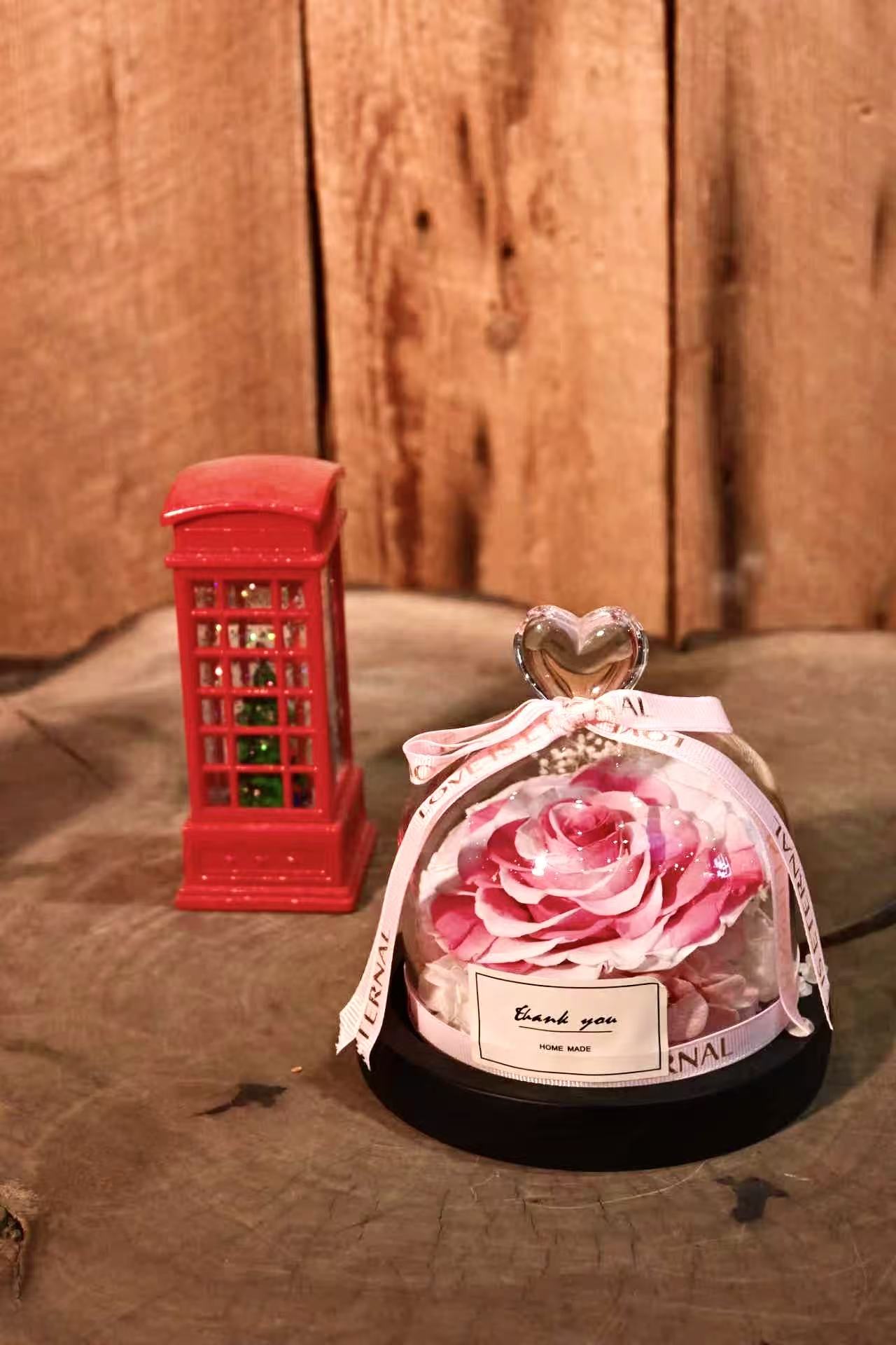 preserved Pink Rose