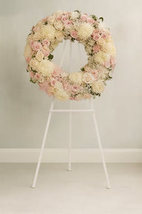 Luxury Pink & White Wreath