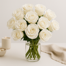 12 White Roses