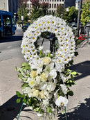 White Tribute Wreath