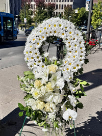 White Tribute Wreath