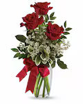 Thoughts of You Bouquet with Red Roses---Standard