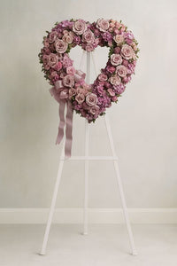 Pink Heart Wreath