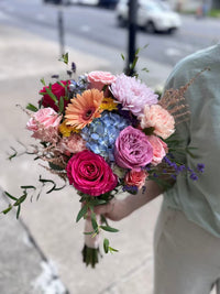 Bouquet de mariée coloré B012